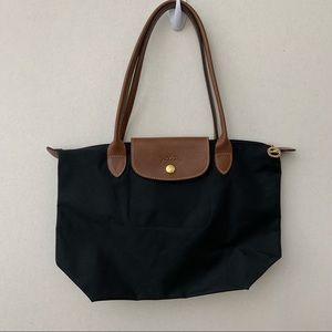 Longchamp Le Pliage Black Nylon Small Tote Bag